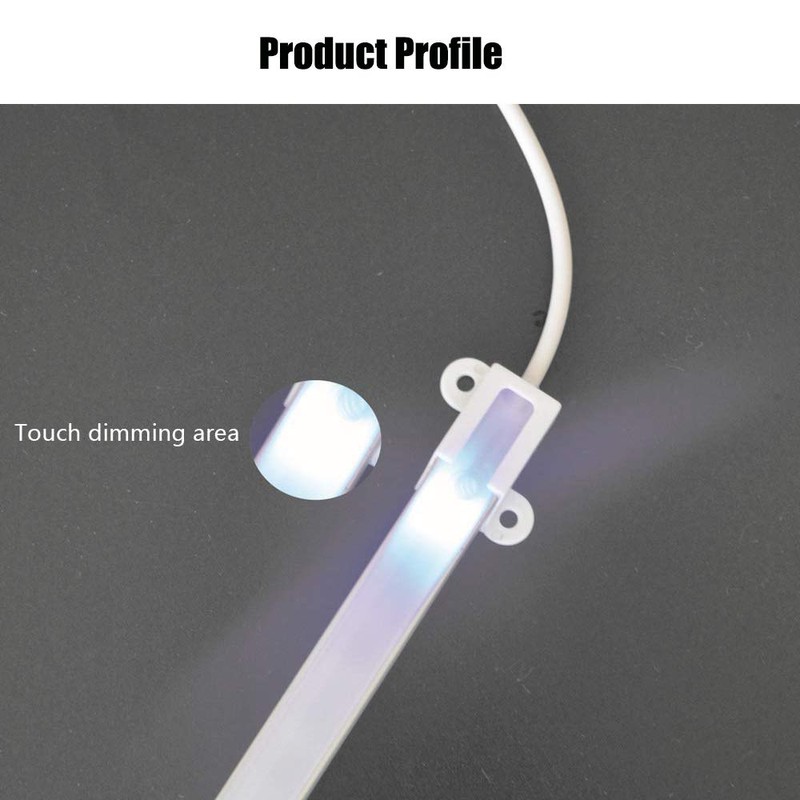 KOOBOOK 2Pcs Mini Touch Sensor Switch LED Strip Brightness Control