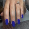 Matte Royal Blue Press on Nails Short Medium Square Glue