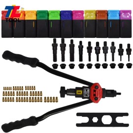 Tool library 16" Rivet Nut Gun Kit Rivnut Setting Tools Nut Setter Tool Hand Blind Riveter
