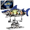 JXD Ideas Mechanical Shark Building Set with Display Stand and