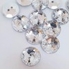 MajorCrafts® 24pcs 20mm Crystal Clear Faceted Acrylic 2 Holes Small
