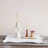 Creative Co-Op Handmade Paper Mache Spiked Taper Candle Holder, Natural