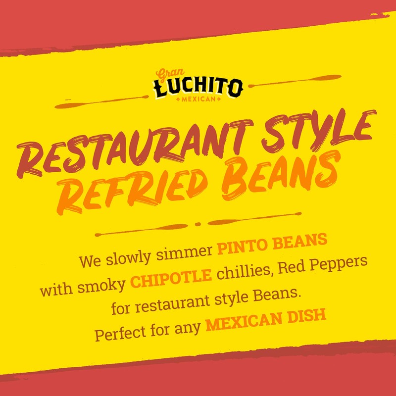 Gran Luchito Chipotle Refried Beans (Pack of 1)