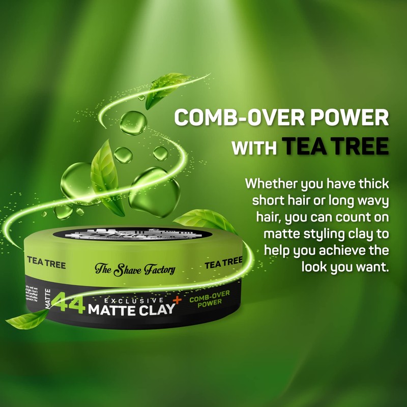 the shave factory Exclusive Matte Clay 150ml 44 Comb-Over Power