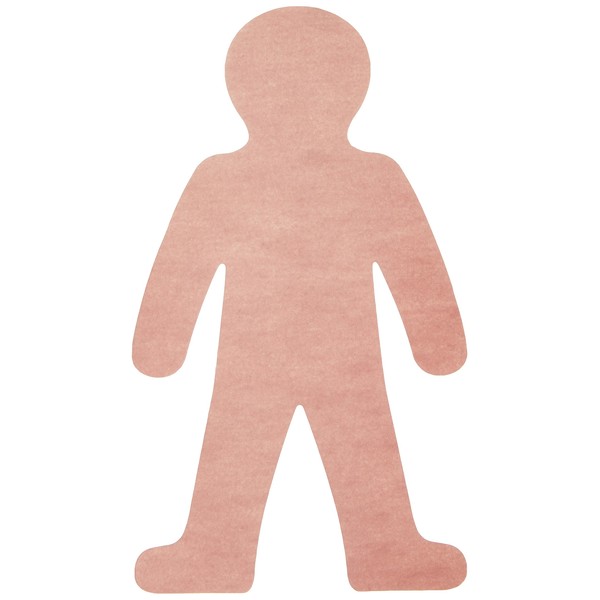 Baker Ross AW758 Skin Tone People Cut-Outs, Perfect for Children to Design and Decorate, Ideal for Home, School Work, Craft Group Projects and More (Pack of 56), Assorted