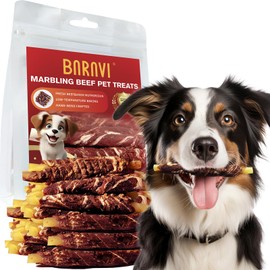 Juguete para la Dentición con Sabor a Carne de Vacuno, Ayuda a Limpiar los Dientes del Perro, Apto para Perros Medianos/Grandes, Juguetes Resistentes 