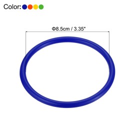PATIKIL Carnival Ring-Toss Rings 8cm ID, 24 Pack Plastic Hoop for Outdoor Party Favor Game Booth (Blue, Green, Orange, Yellow)