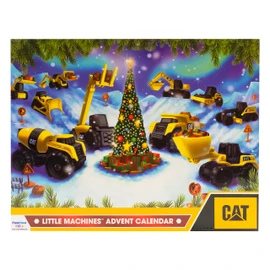 CAT Construction Toys, Little Machines Advent Calendar - Kids Toys for Ages 3 and Up - 24 Piece Set with 10 Little Machines Vehicles & Magic Insta-Dirt!
