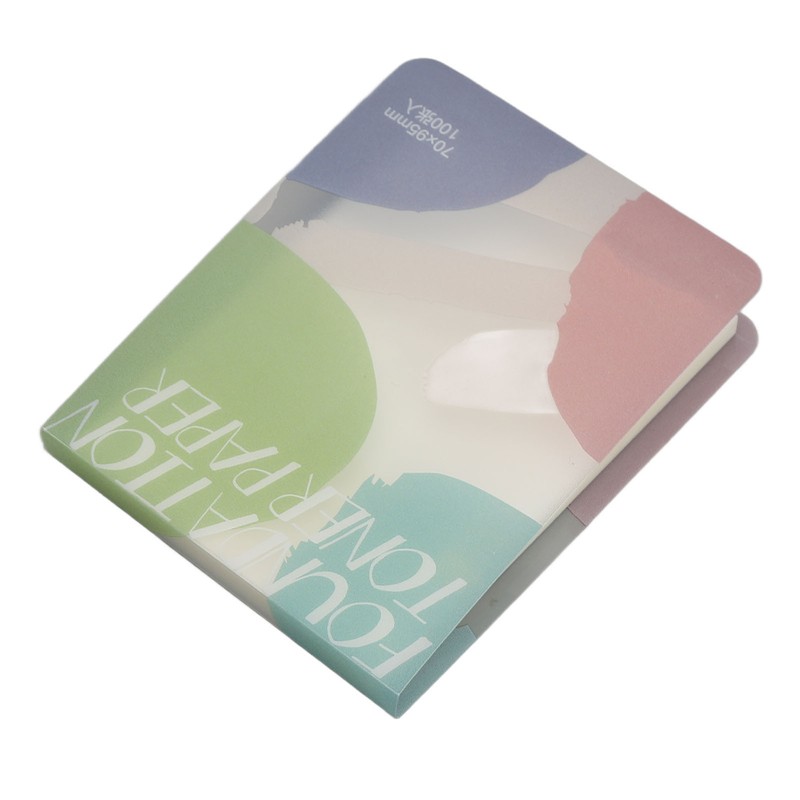 2pcs Liquid Foundation Palette Paper Disposable Makeup Coloring Paper with