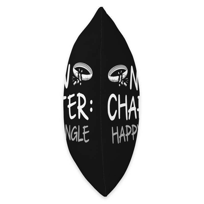 New Chapter - Happy Single - Funny Divorce Throw Pillow