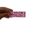 Fragile Handle with Care Patch - 4x1.5 inch - Embroidered