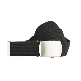 shenky Fabric Belt | 4 cm Width | 112 cm to 160 cm | Fabric Belt with Belt Buckle | Men's Belt | Canvas | Women's | Buckle | Women's Belt | Belt | Combinable | Textile Belt, black