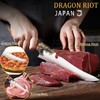 DRAGON RIOT Sharp Boning Knife for Meat Cutting, Full Tang