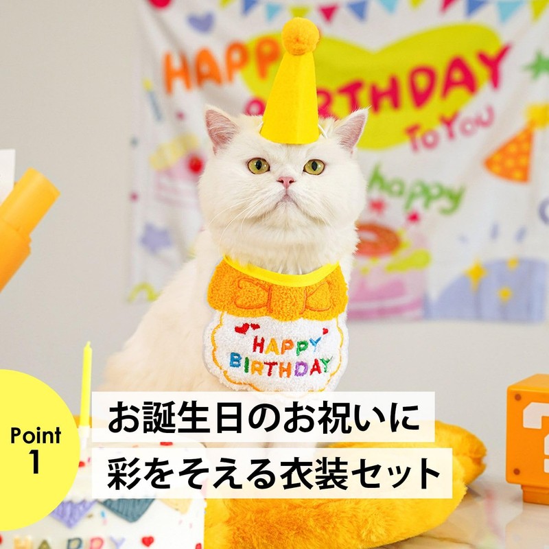 NYANDELMO Pet Hat Birthday Birthday Goods Pet Dog Cat Birthday