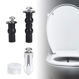 Pernos de tornillo de la tapa del inodoro universal, juego de accesorios para los asientos del inodoro Kit de piezas de repuesto de hardware para la tapa del inodoro del baño (acero inoxidable 304, ca