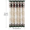 BESTRIPES Stall Fabric Shower Curtain, 54 inch Bear Shower Curtain,