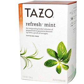 Tazo Herbal Tea Refresh Mint -- 20 Tea Bags - 2 pcL8
