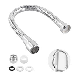 Rotating Tap Attachment 360 Degrees, 20 cm Tap Extender with Filter, Extension for Kitchen Taps, Flexible Extension for Washing Face, Washing Hair and Catching Water