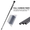 One-Piece Carbon Fiber Walking Cane - Round Ergonomic Handle, Stylish