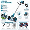 Cordless Weed Trimmer for Yard Care – 21V Adjustable Grass