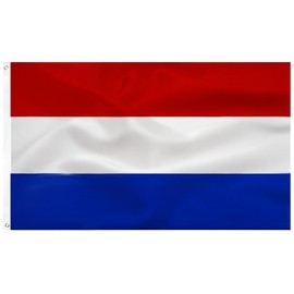 Nederland Nederlandse vlag 90 x 150 cm Indoor/Outdoor Quality Polyester with Vivid Colour and Brass Grommets Decorations Dutch Flag