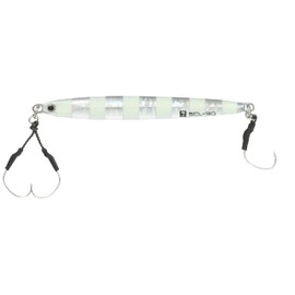 Palms MG-530 SCL-30 Metal Jig, Long 4.1 inches (105 mm), 1.1 oz (30 g), Zebra Glow