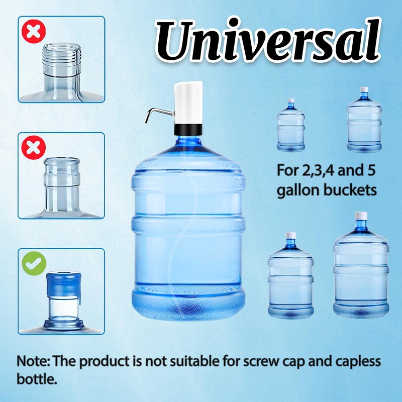 Water Table Pump, Portability Electric Water Pump with USB Data