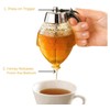 Acrylic Honey Dispenser with Honeycomb Pattern, No Drip Design