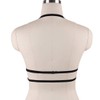 HJZLSSYS Women Harness Elastic Cupless Cage Bra Hollow Out Strappy