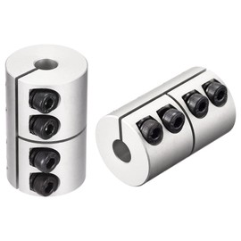 uxcell 2pcs 6.35mm to 7mm Shaft Coupling 25mmx40mm Coupler Aluminum Alloy Joint Motor for 3D Printer CNC Machine DIY Encoder