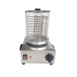 EQCOTWEA Electric Hot Dog Warmer Machine 110V 300W Stainless Steel Hot Dog Bun Warmer Machine Adjustable Temperature Grilled Hot Dog Machine for Commerial Home