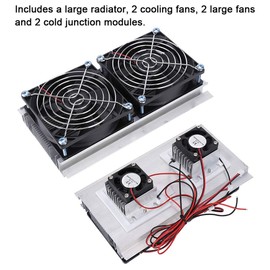 Semiconductor Cooler 140 W Thermoelectric Semiconductor Cooler Refrigeration Cooling Fan Heat Sink System Kit for DIY semiconductor Refrigeration System