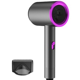 Hair Dryer Household Quick Dry Hot Cold Hair Dryer with Intelligent Temperature Control for Hotel Dorm Bathroom 1200W Purple