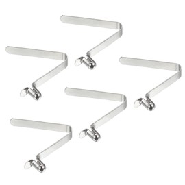 PATIKIL 8 x 5 mm Pack of 5 Kayak Paddle Press Studs Pole Switch Spring Clips Steel Hollow Button Locking Tube Single Pin for Camping Awning Tent Poles
