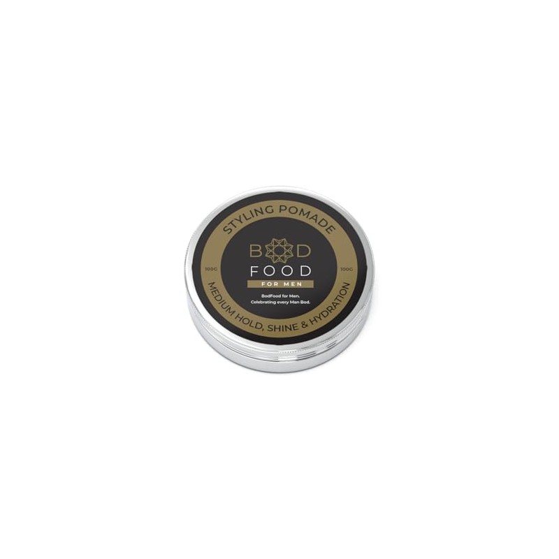 BodFood Australia Styling Pomade - Medium Hold, Enhanced Shine Pomade