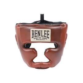 BENLEE Premium Leather Head Guard Brown/Black/Beige S/M