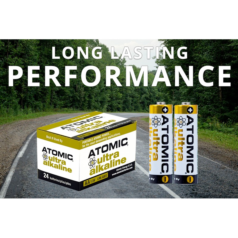 Atomic AA Battery LR6 AM3 Ultra Alkaline High Performance Batteries