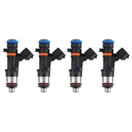 Set of 4 Fuel Injectors for Nissan Altima 2007-2013 Sentra 2007-2012 Rogue 2008-2013 Rogue Select 2014-2015 2.5L L4 High Performance Fuel Injectors 0280158130 16600JA00B 16600JA000 FJ1020 842-12354