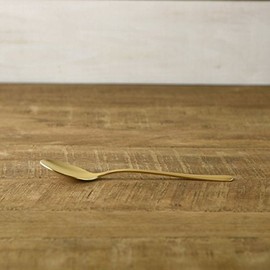Tsubame Sanjo Retro Elegante Matte Gold Dessert Spoon