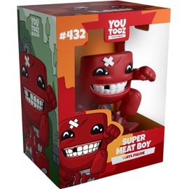 Youtooz Meat Boy Super Meat Boy 4", Super Meat Boy Vinyl Figure, Collectible Super Meat Boy from Meat Boy by Youtooz Meat Boy Collection