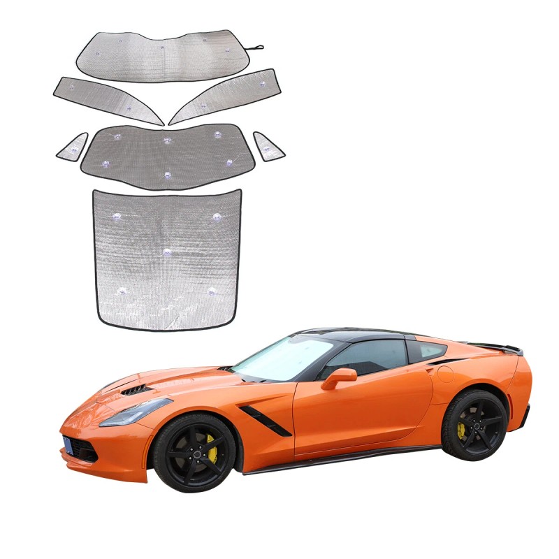 MXauto-2024 7PCS For Corvette C7 2014-2019 Full car Front Windshield