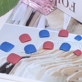 Yienate False Nail for Toes Chic Exquisite Bride Pink Blue Frosted Fake Nail for Toes Full Cover Nail Tips Toenails Pack of 24