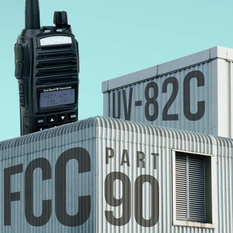 BaoFeng UV-82C Dual-Band 136-174/400-520 MHz FM Ham Two-Way Radio, Transceiver,
