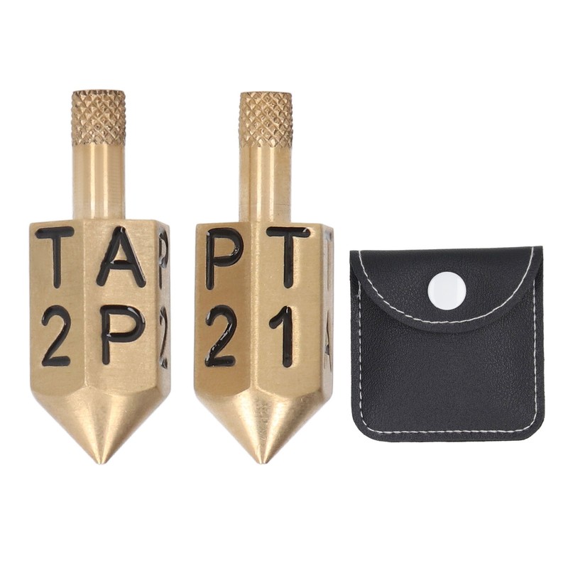 2PCS 6 Sides Rotary Dice with Shank Solid Metal Gyroscope