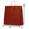 Elegant Supply Kraft Paper Bags with Twisted Handles-10x5x13 inches, Bulk