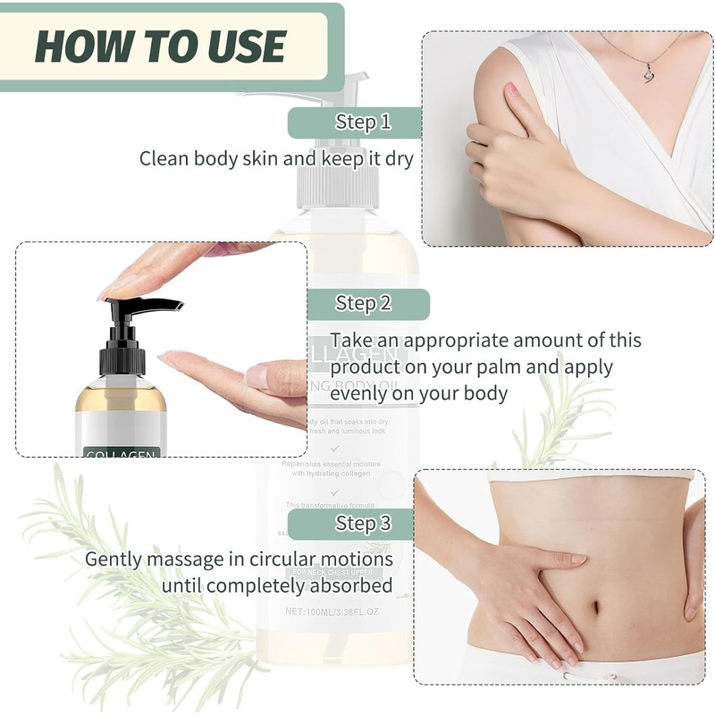 400ml Body Oil for Daily Skin Care- Tightening, Firming &