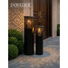 Inweder Tall Floor Candle Holders: 23.8"/31.5" Lanterns Decorative Outdoor
