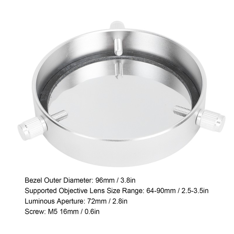 Solar Film Filter 64‑90mm Eye Protection Red Yellow Sun Solar