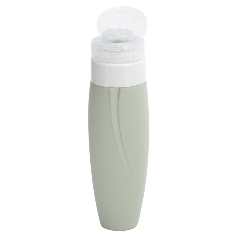 Empty Dispenser Bottle Silicone Refillable Container Shampoo Body Wash Travel