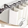100 Stainless Steel Curtain Clips, Multifunctional Curtain Hooks, Durable Metal